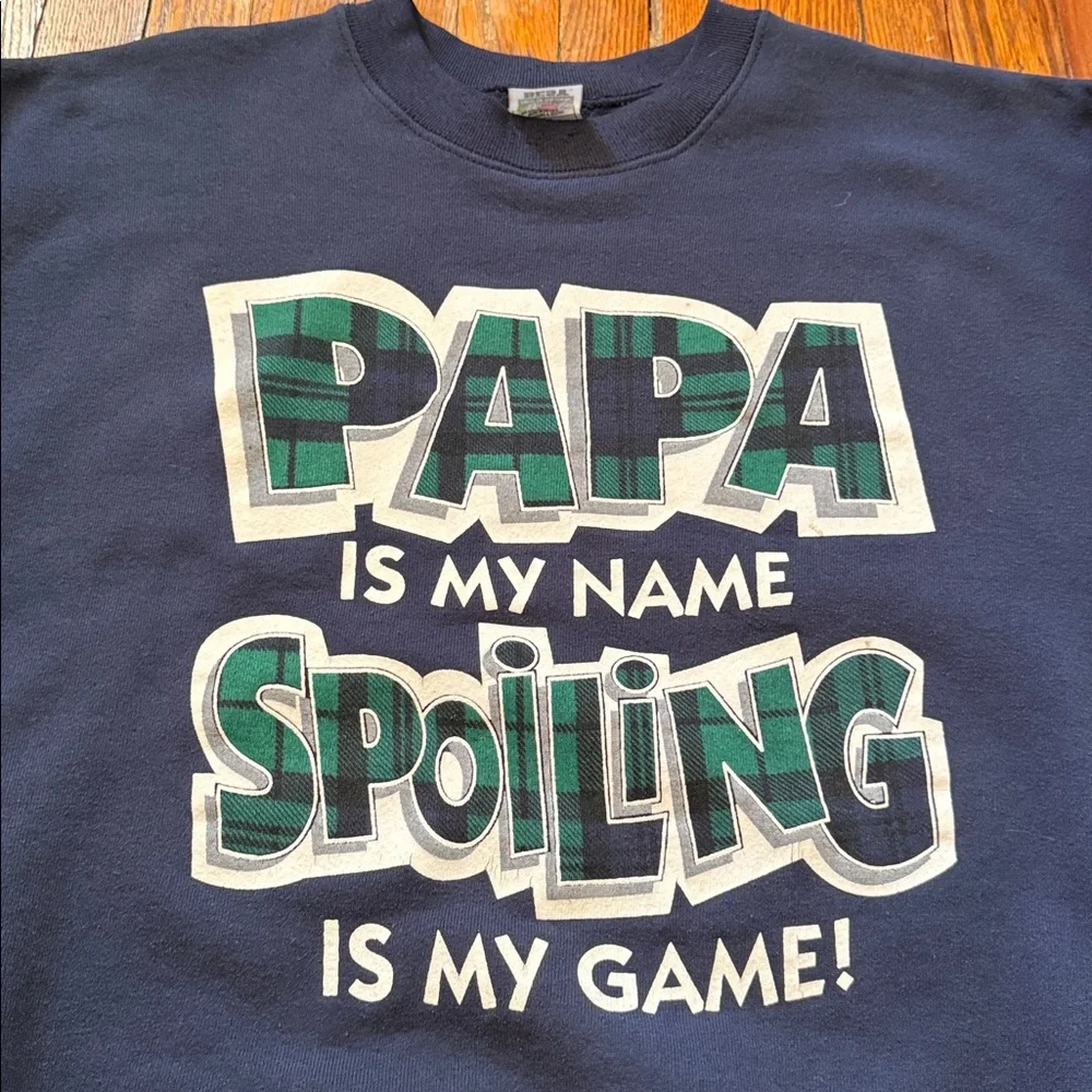 90’s Grandpa Papa Vintage Crewneck Sweater - Picture 2 of 9